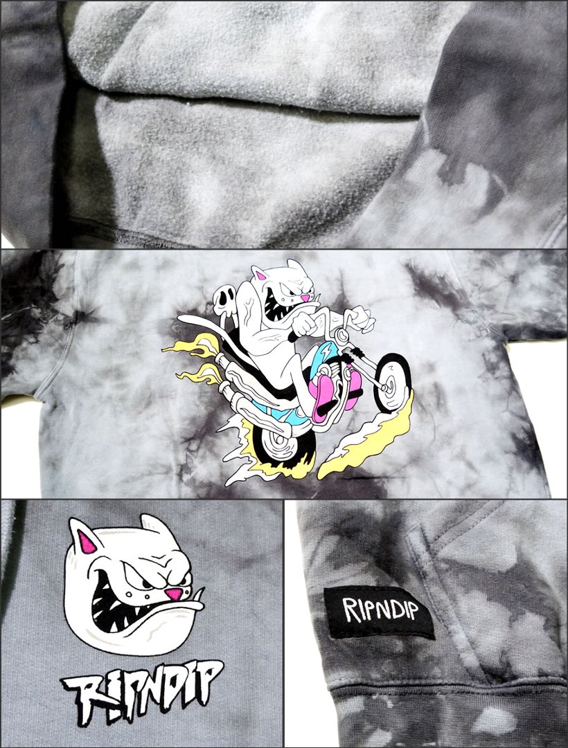 RIPNDIP リップンディップ パーカー 秋冬 メンズ レディース プルオーバー スウェット 裏起毛 大きいサイズ Nerm Gearhead Hoodie 2018秋冬 新作