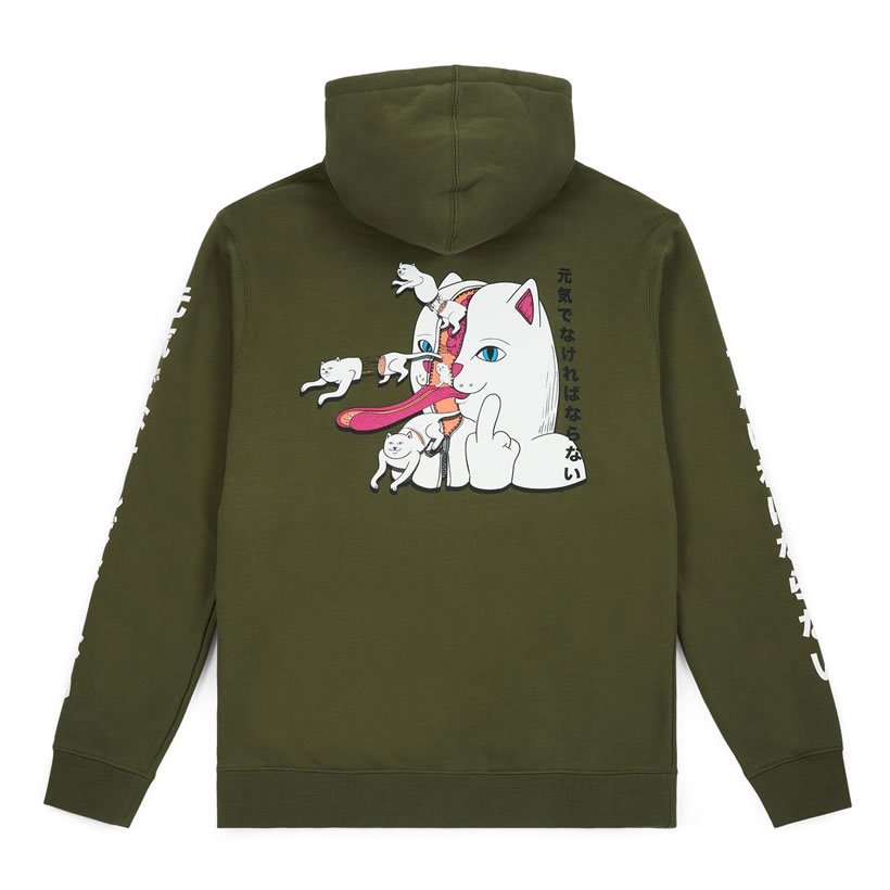 RIPNDIP リップンディップ パーカー 秋冬 メンズ レディース プルオーバー スウェット 裏起毛 大きいサイズ Zipperface Hoodie 2018秋冬 新作