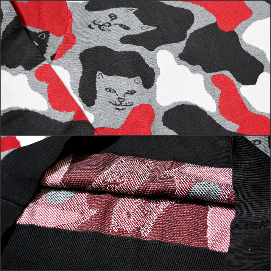 RIPNDIP リップンディップ セーター メンズ Nerm Camo Knit Sweater USモデル 2019春 新作