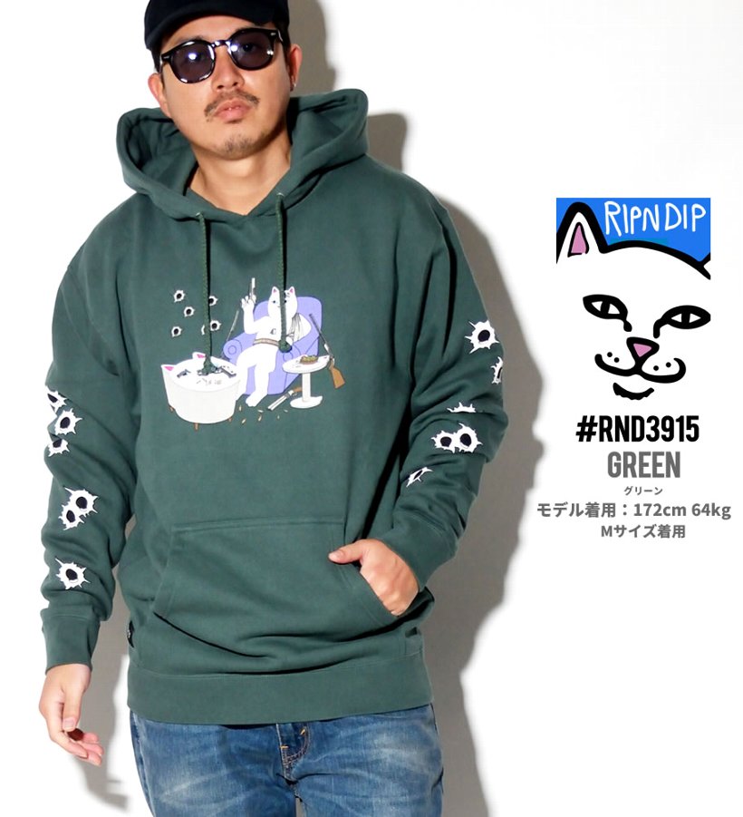 RIPNDIP リップンディップ パーカー メンズ ブランド RND3920 裏起毛 大きいサイズ 2019冬 新作