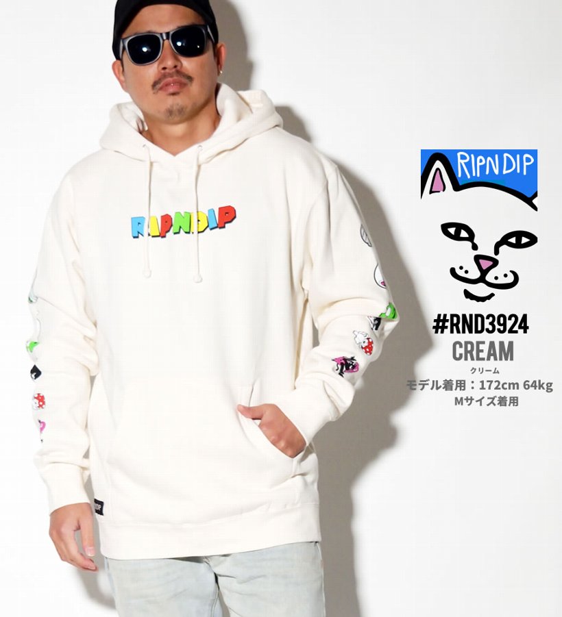 RIPNDIP リップンディップ パーカー メンズ ブランド RND3924 裏起毛 大きいサイズ 2019冬 新作