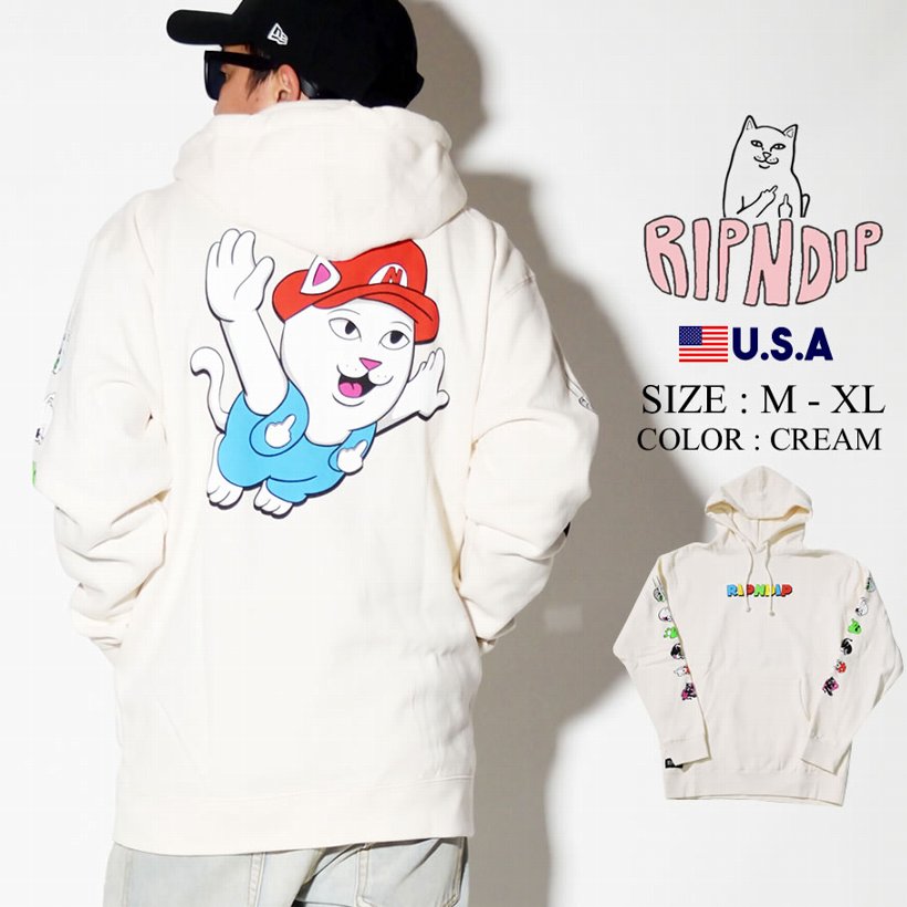 RIPNDIP リップンディップ パーカー メンズ ブランド RND3924 裏起毛 大きいサイズ 2019冬 新作