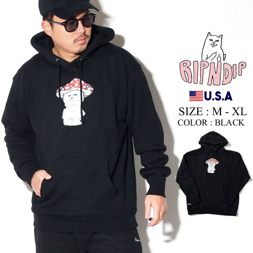 RIPNDIP リップンディップ パーカー メンズ ブランド RND3925 裏起毛 大きいサイズ 2019冬 新作