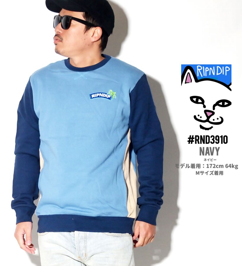 RIPNDIP リップンディップ トレーナー メンズ ブランド RND3910 裏起毛 大きいサイズ 2019冬 新作