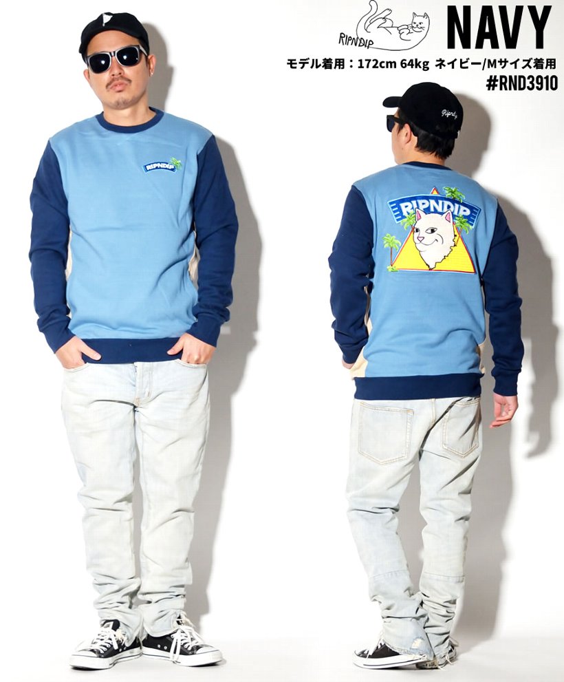 RIPNDIP リップンディップ トレーナー メンズ ブランド RND3910 裏起毛 大きいサイズ 2019冬 新作