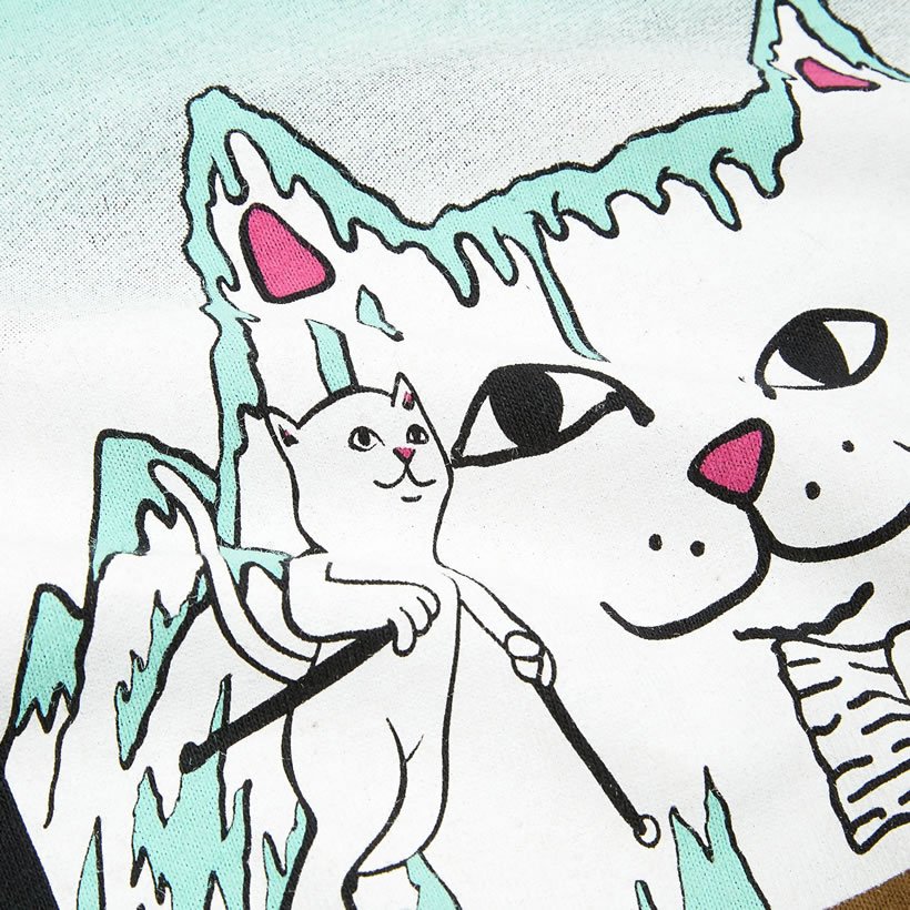 RIPNDIP リップンディップ Tシャツ メンズ 長袖 ロンT 猫 キャット プリント Ross L/S 2018秋冬 新作