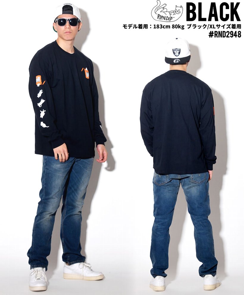 RIPNDIP リップンディップ Tシャツ メンズ レディース 長袖 ロンT RND2948 RND2949USモデル 2019春 新作