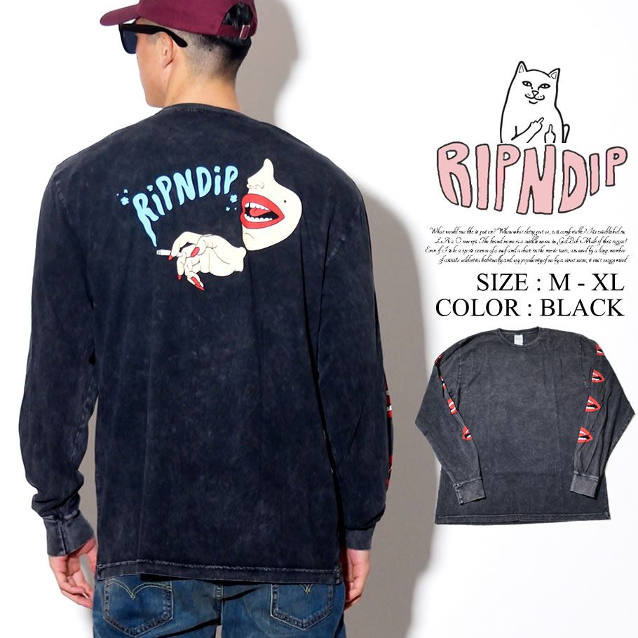 RIPNDIP リップンディップ Tシャツ メンズ レディース 長袖 ロンT RND2940 USモデル 2019春 新作