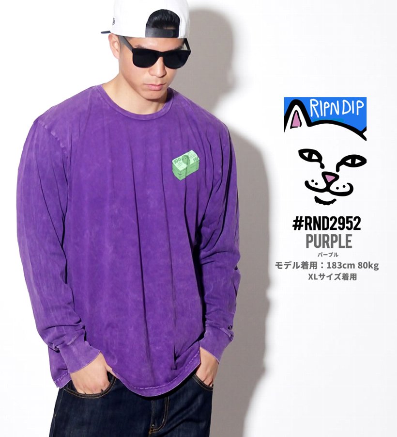 RIPNDIP リップンディップ Tシャツ メンズ レディース 長袖 ロンT RND2952 USモデル 2019春 新作