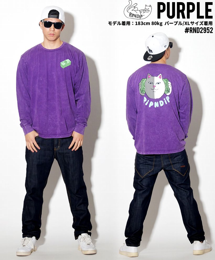 RIPNDIP リップンディップ Tシャツ メンズ レディース 長袖 ロンT RND2952 USモデル 2019春 新作