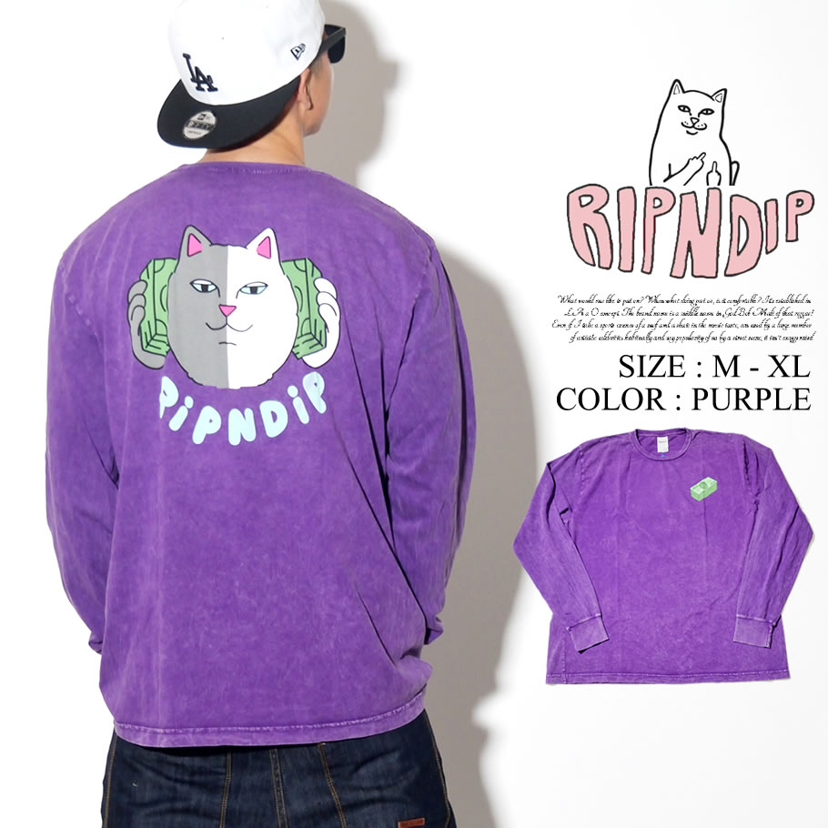 RIPNDIP リップンディップ Tシャツ メンズ レディース 長袖 ロンT RND2952 USモデル 2019春 新作