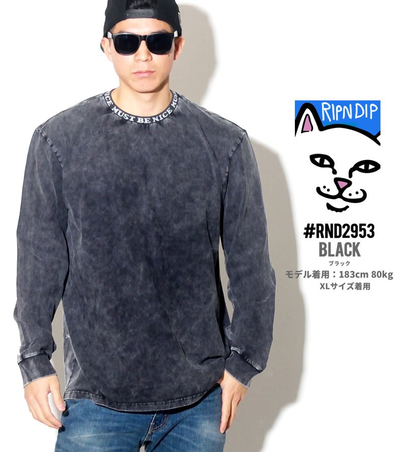 RIPNDIP リップンディップ Tシャツ メンズ レディース 長袖 ロンT RND2953 RNB2954 USモデル 2019春 新作