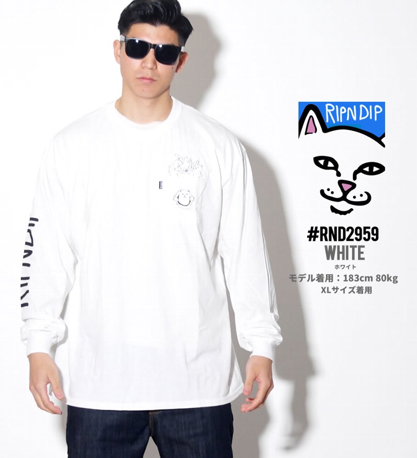 RIPNDIP リップンディップ Tシャツ メンズ レディース 長袖 ロンT RND2959 USモデル 2019春 新作