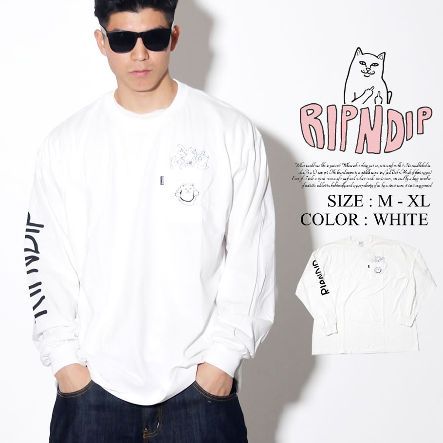 RIPNDIP リップンディップ Tシャツ メンズ レディース 長袖 ロンT RND2959 USモデル 2019春 新作