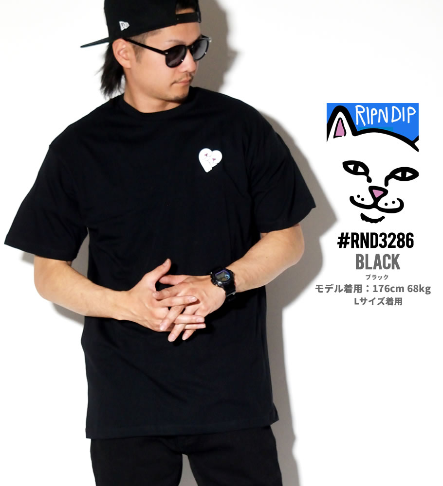 RIPNDIP リップンディップ Tシャツ メンズ 半袖 猫 プリント RND3286 RND3287 USモデル ストリート系 スケーター ファッション 服 通販