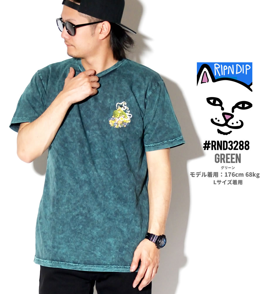 RIPNDIP リップンディップ Tシャツ メンズ 半袖 猫 プリント RND3288 RND3289 USモデル ストリート系 スケーター ファッション 服 通販