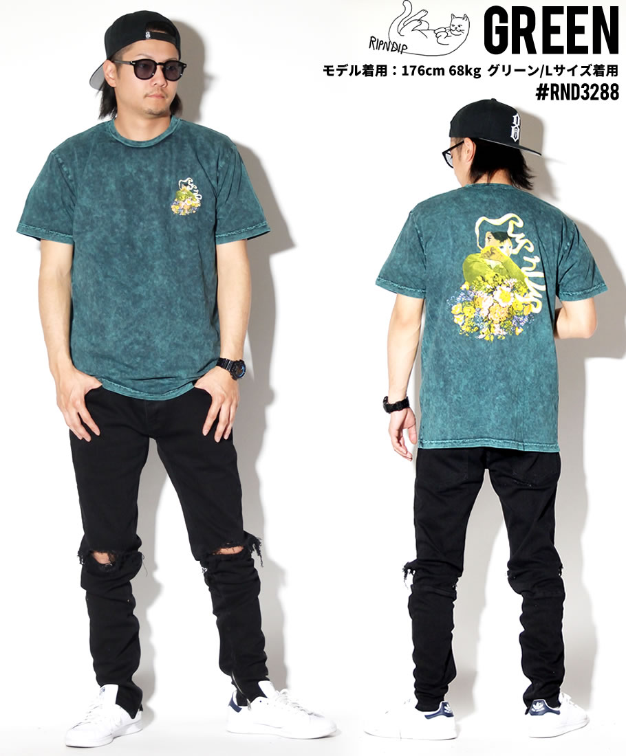 RIPNDIP リップンディップ Tシャツ メンズ 半袖 猫 プリント RND3288 RND3289 USモデル ストリート系 スケーター ファッション 服 通販