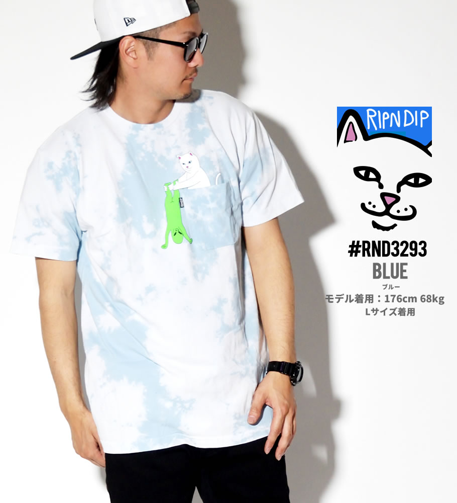 RIPNDIP リップンディップ Tシャツ メンズ 半袖 猫 プリント RND3292 RND3293 USモデル ストリート系 スケーター ファッション 服 通販