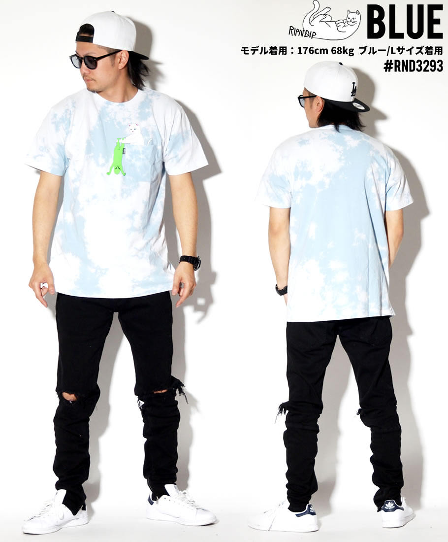 RIPNDIP リップンディップ Tシャツ メンズ 半袖 猫 プリント RND3292 RND3293 USモデル ストリート系 スケーター ファッション 服 通販