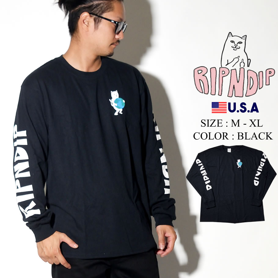 RIPNDIP リップンディップ Tシャツ メンズ ロンT FUCK RND3738 2019秋 ストリート系 ヒップホップ ファッション コーディネート 服 通販