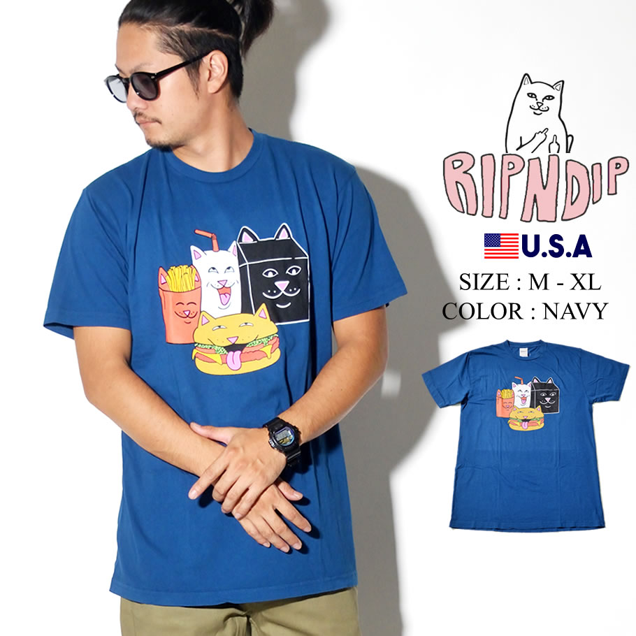 RIPNDIP リップンディップ Tシャツ メンズ 半袖 RND3760 2019秋 ストリート系 ヒップホップ ファッション コーディネート 服 通販