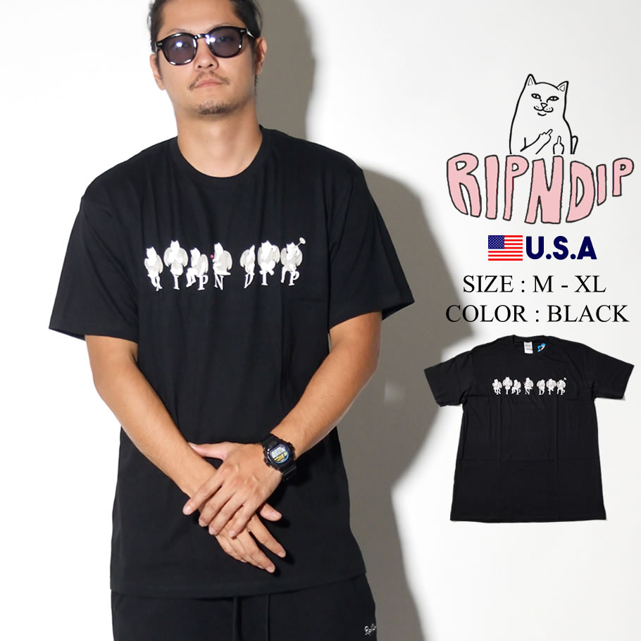 RIPNDIP リップンディップ Tシャツ メンズ 半袖 RND3773 2019秋 ストリート系 ヒップホップ ファッション コーディネート 服 通販
