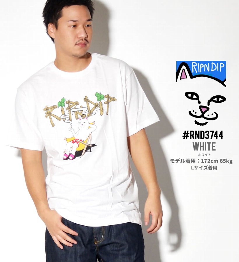 RIPNDIP Tシャツ メンズ 半袖 ブランド スケボー おしゃれ コーデ RND3758 大きいサイズ