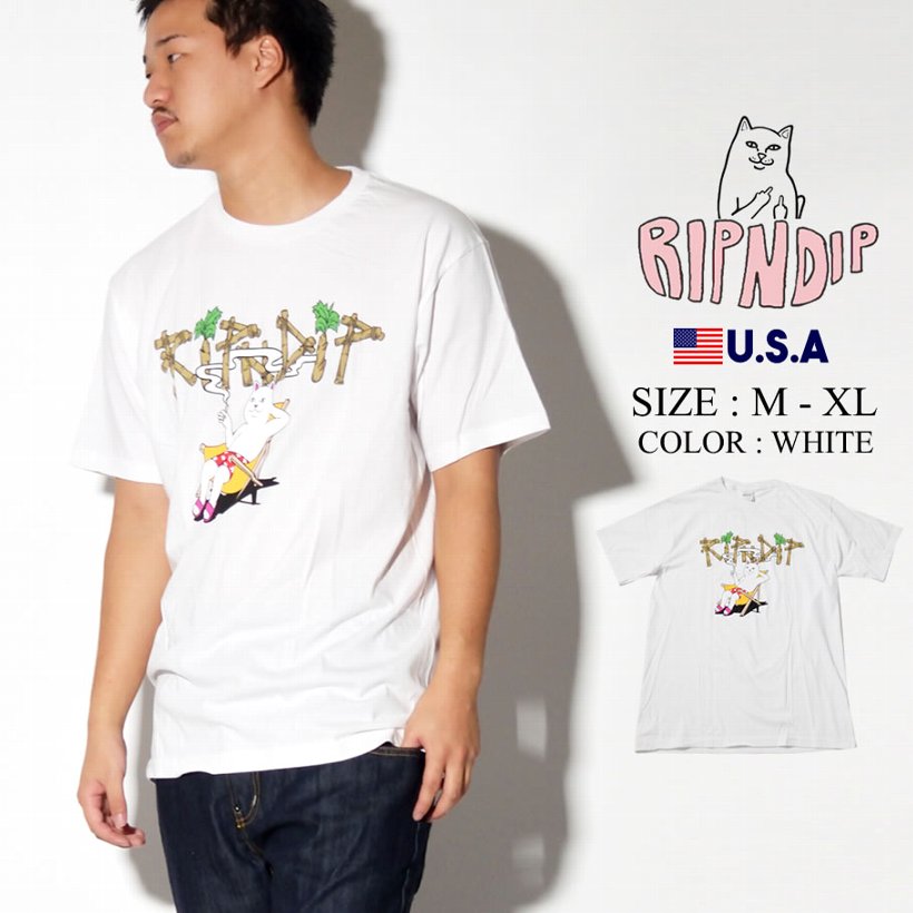 RIPNDIP Tシャツ メンズ 半袖 ブランド スケボー おしゃれ コーデ RND3758 大きいサイズ