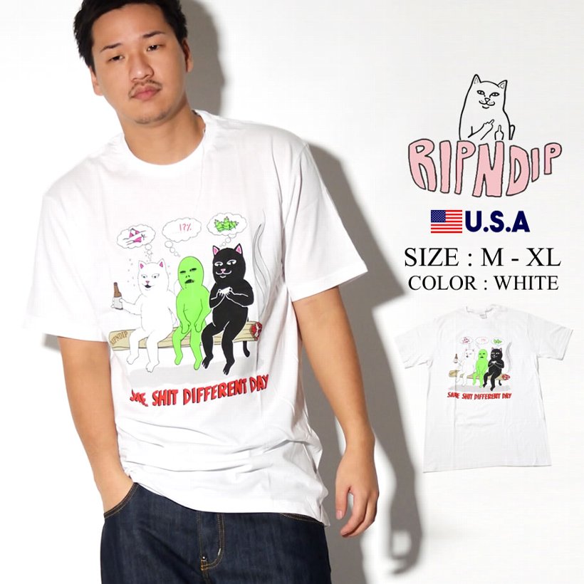 RIPNDIP リップンディップ Tシャツ メンズ 半袖 RND3555 USモデル