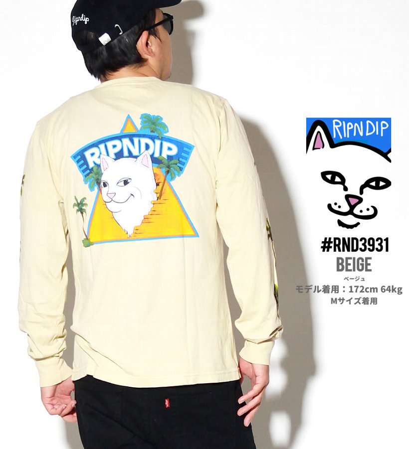 RIPNDIP リップンディップ Tシャツ メンズ ブランド 長袖 おしゃれ コーデ RND3931 大きいサイズ 2019冬 新作