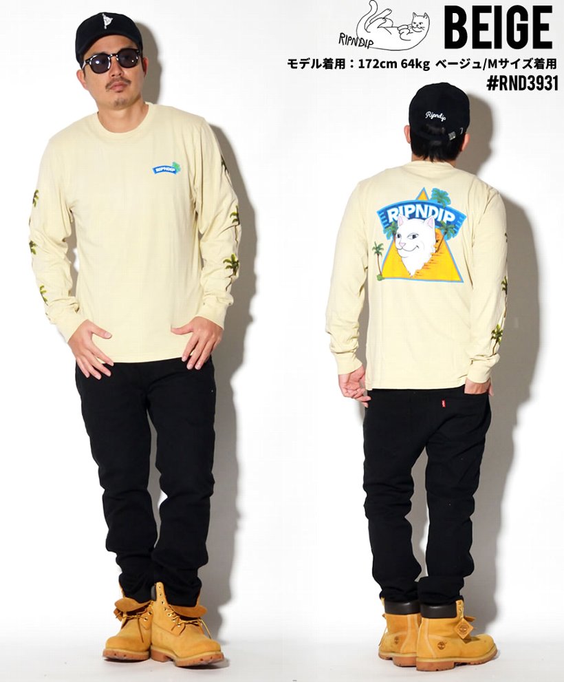 RIPNDIP リップンディップ Tシャツ メンズ ブランド 長袖 おしゃれ コーデ RND3931 大きいサイズ 2019冬 新作