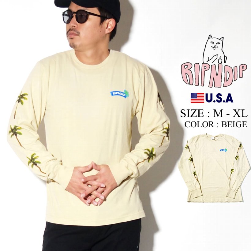 RIPNDIP リップンディップ Tシャツ メンズ ブランド 長袖 おしゃれ コーデ RND3931 大きいサイズ 2019冬 新作