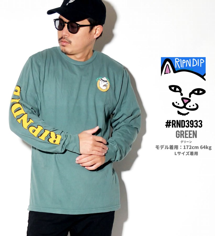 RIPNDIP リップンディップ Tシャツ メンズ ブランド 長袖 おしゃれ コーデ RND3933 大きいサイズ 2019冬 新作