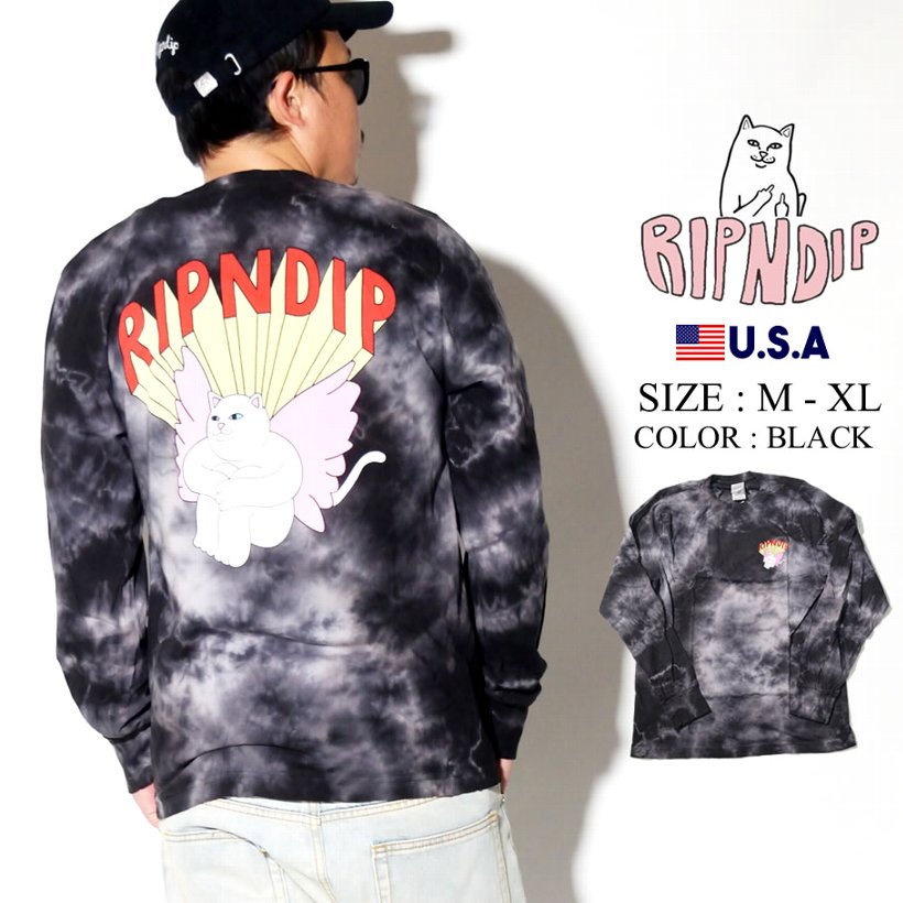 RIPNDIP リップンディップ Tシャツ メンズ ブランド 長袖 おしゃれ コーデ RND3936 大きいサイズ 2019冬 新作