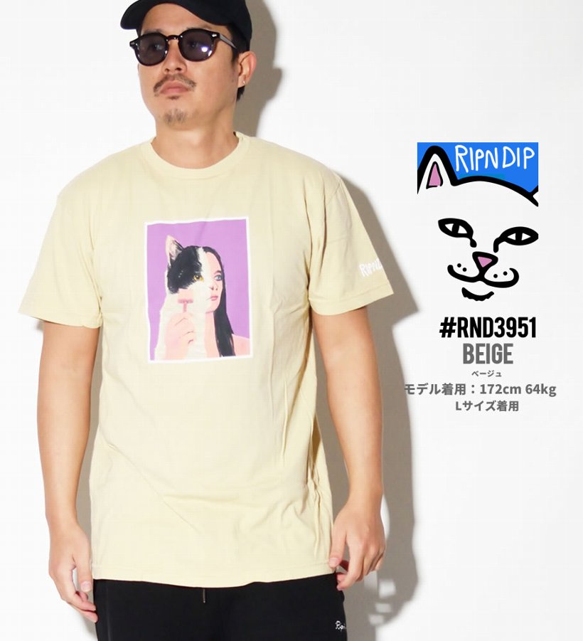 RIPNDIP リップンディップ Tシャツ メンズ ブランド 半袖 おしゃれ コーデ RND3951 大きいサイズ 2019冬 新作
