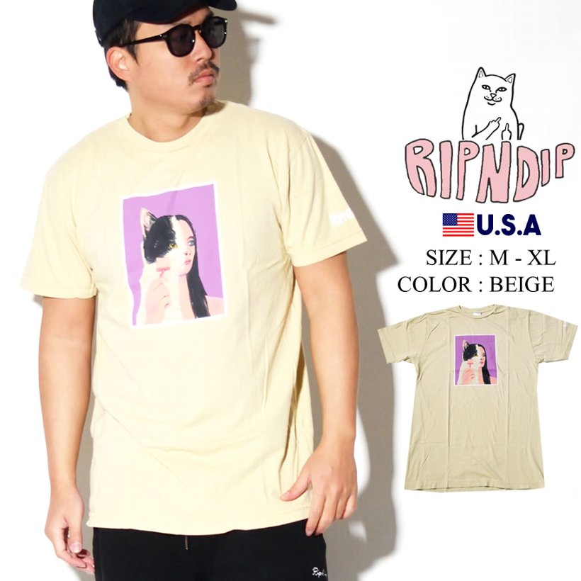 RIPNDIP リップンディップ Tシャツ メンズ ブランド 半袖 おしゃれ コーデ RND3951 大きいサイズ 2019冬 新作