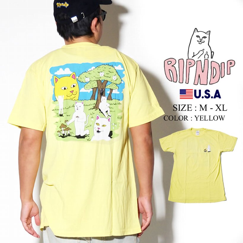 RIPNDIP リップンディップ Tシャツ メンズ ブランド 半袖 おしゃれ コーデ RND3961 大きいサイズ 2019冬 新作