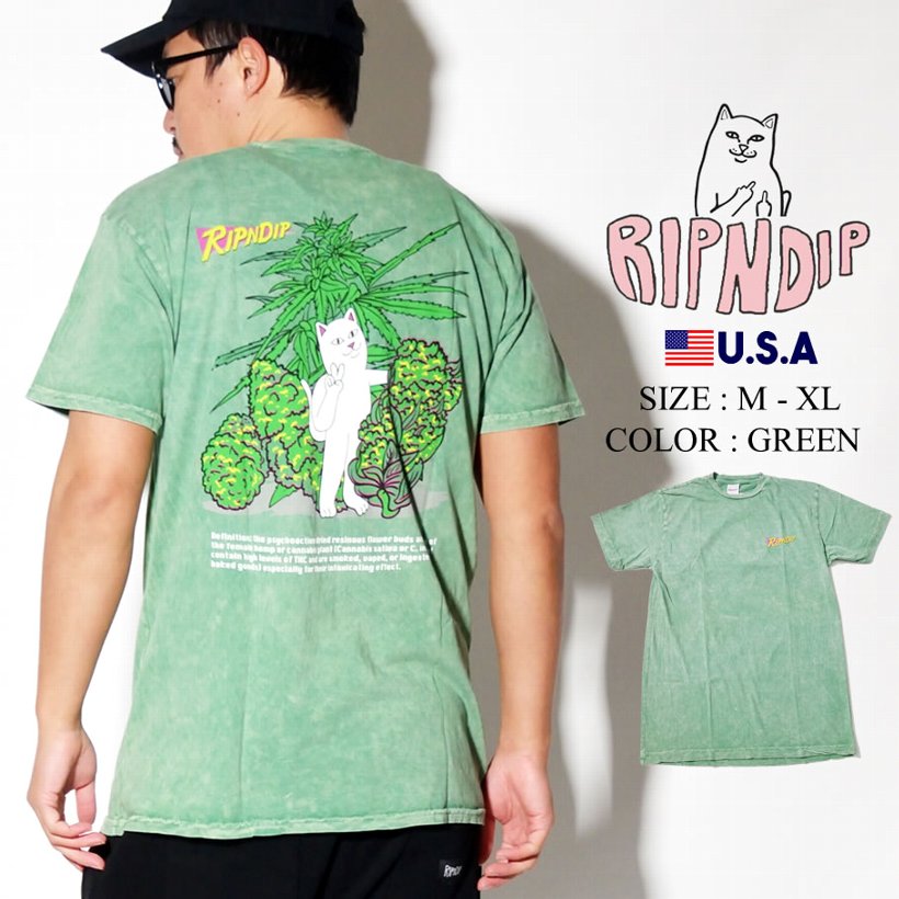 RIPNDIP リップンディップ Tシャツ メンズ ブランド 半袖 おしゃれ コーデ RND3962 大きいサイズ 2019冬 新作