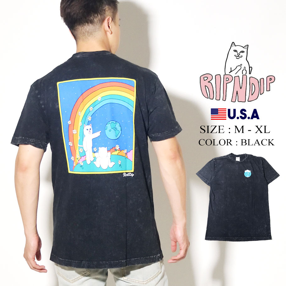 RIPNDIP リップンディップ Tシャツ メンズ レディース ブランド 半袖 RND4345 黒 M L XL