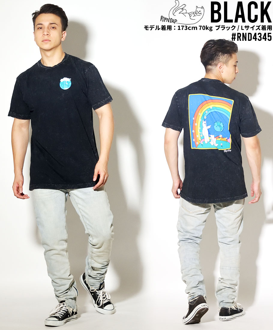 RIPNDIP リップンディップ Tシャツ メンズ レディース ブランド 半袖 RND4345 黒 M L XL
