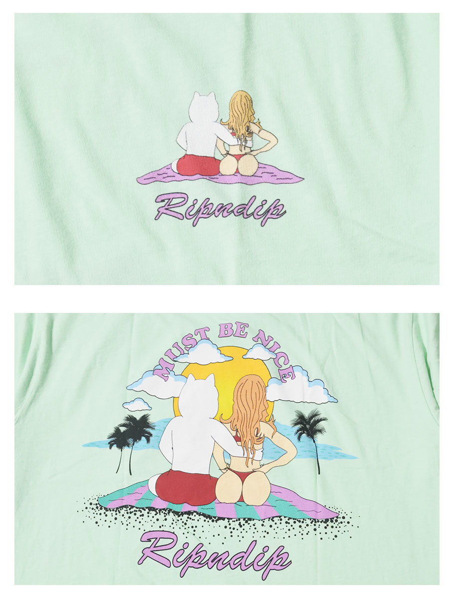 RIPNDIP リップンディップ Tシャツ メンズ レディース ブランド 半袖 RND4346 ミント M L XL