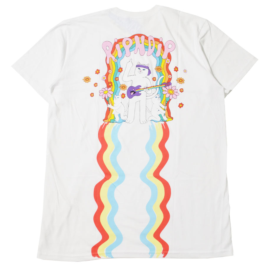 RIPNDIP リップンディップ Tシャツ メンズ レディース ブランド 半袖 RND4347 白 M L XL