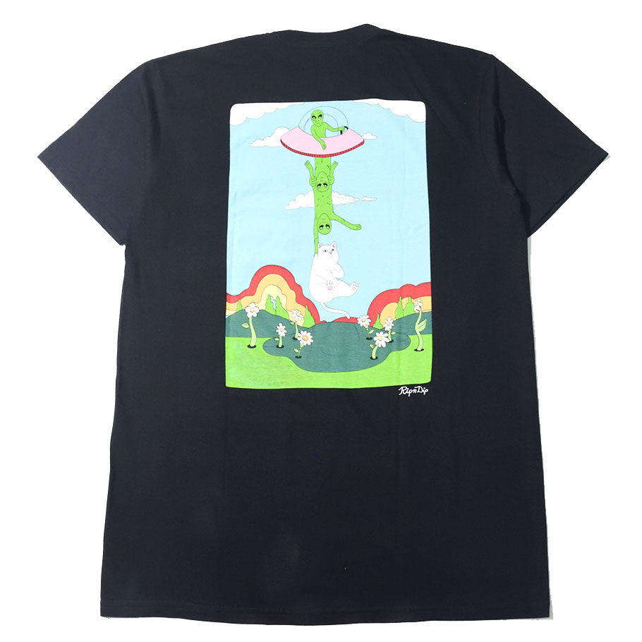 RIPNDIP リップンディップ Tシャツ メンズ レディース ブランド 半袖 胸ポケ RND4341 黒 M L XL