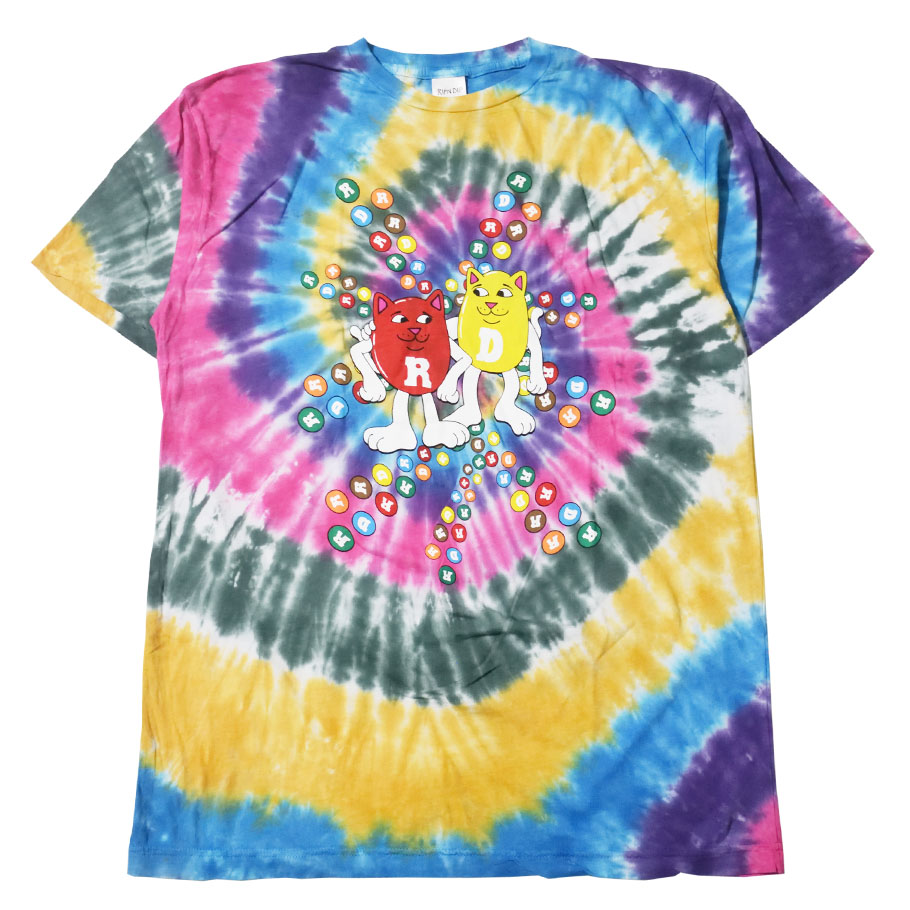 RIPNDIP リップンディップ タイダイ柄 Tシャツ メンズ レディース ブランド 半袖 RND4356 M L XL