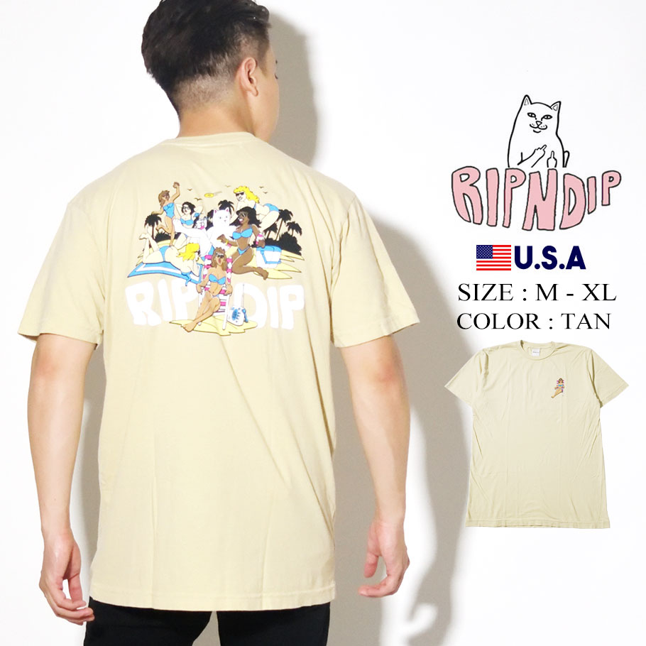 RIPNDIP リップンディップ Tシャツ メンズ レディース ブランド 半袖 RND4358 M L XL