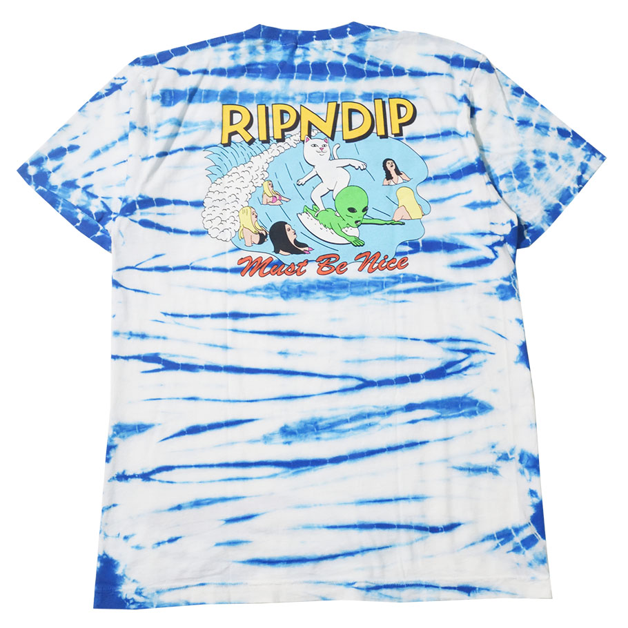 RIPNDIP リップンディップ タイダイ柄 Tシャツ メンズ レディース ブランド 半袖 RND4360 M L XL