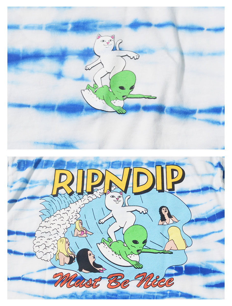 RIPNDIP リップンディップ タイダイ柄 Tシャツ メンズ レディース ブランド 半袖 RND4360 M L XL