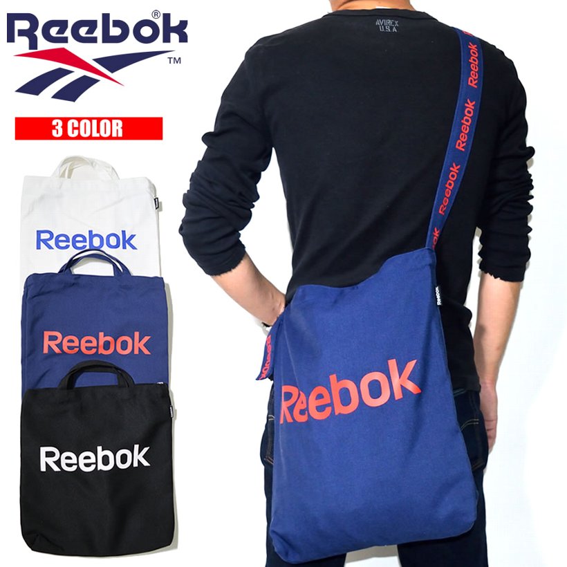 REEBOK リーボック トートバッグ メンズ 大学生 2way サコッシュ