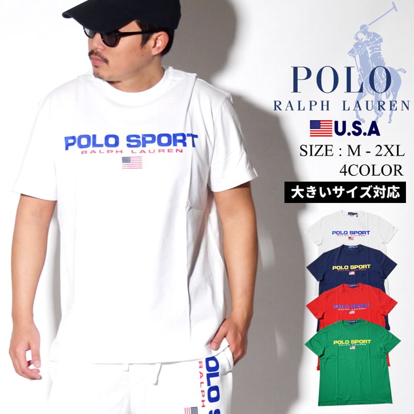 Polo Ralph Lauren ポロ ラルフローレン Tシャツ 半袖 メンズ 大きいサイズ ロゴ POLO SPORT カジュアル ストリート系  ファッション 服 通販