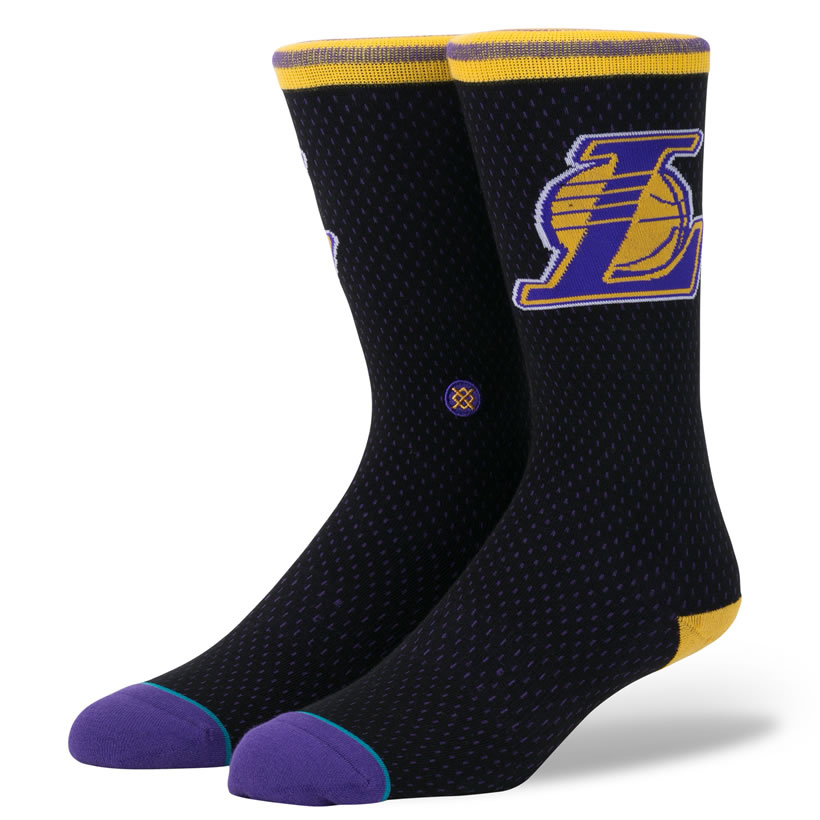 STANCE スタンス ソックス 靴下 メンズ ブランド 25cm〜29cm NBA ロサンゼルス・レイカーズ スポーツ バスケットボール